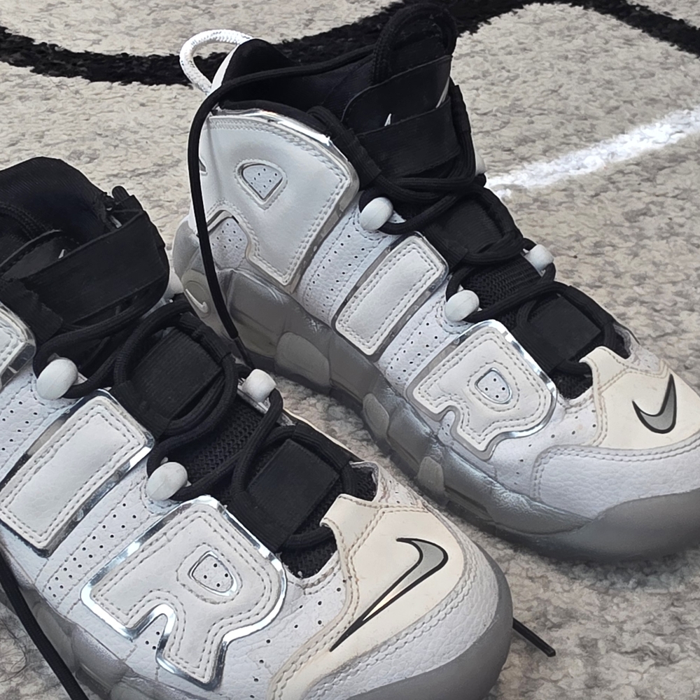 Nike Kids Black and White High-Top Sneakers
